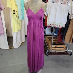 Purple Lace Maxi Dress